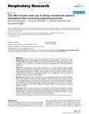 Báo cáo y học: The effect of prior statin use on 30-day mortality for patients hospitalized with community-acquired pneumonia