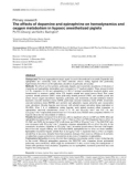 Báo cáo y học: The effects of dopamine and epinephrine on hemodynamics and oxygen metabolism in hypoxic anesthetized piglets