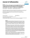 Báo cáo y học: Activity of the cyclooxygenase 2-prostaglandin-E prostanoid receptor pathway in mice exposed to house dust mite aeroallergens, and impact of exogenous prostaglandin E