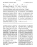 Báo cáo khoa học: Effects of cardiomyopathic mutations on the biochemical and biophysical properties of the human a-tropomyosin