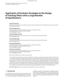 Báo cáo hóa học: Application of Evolution Strategies to the Design of Tracking Filters with a Large Number of Speciﬁcations