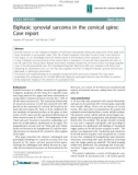 Báo cáo y học: Biphasic synovial sarcoma in the cervical spine: Case report