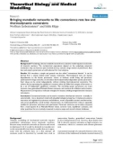 Báo cáo y học: Bringing metabolic networks to life: convenience rate law and thermodynamic constraints