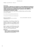 Báo cáo khoa học: Correction: Influence of support on intra-abdominal pressure, hepatic kinetics of indocyanine green and extravascular lung water during prone positioning in patients with ARDS: a randomized crossover study