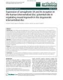 Báo cáo y học: Expression of semaphorin 3A and its receptors in the human intervertebral disc: potential role in regulating neural ingrowth in the degenerate intervertebral disc