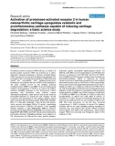 Báo cáo y học: Activation of proteinase-activated receptor 2 in human osteoarthritic cartilage upregulates catabolic and proinflammatory pathways capable of inducing cartilage degradation: a basic science study