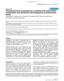 Báo cáo y học: Pharmacokinetics of epinephrine in patients with septic shock: modelization and interaction with endogenous neurohormonal status