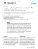 Báo cáo y học: Management options for accidental injection of epinephrine from an autoinjector: a case report