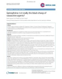 Báo cáo y học: Epinephrine: Is it really the black sheep of vasoactive agents