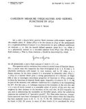 Báo cáo toán học: Carleson measure inequalities and kernel functions in H^2($\mu$) 