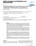 Báo cáo y học: The psychopathological and psychosocial outcome of early-onset schizophrenia: Preliminary data of a 13-year follow-up