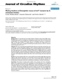 Báo cáo y học: Mating rhythms of Drosophila: rescue of tim01 mutants by D. ananassae timeless'