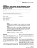 Báo cáo y học: Inhaled nitric oxide reverses cell-free hemoglobin-induced pulmonary hypertension and decreased lung compliance. Preliminary result