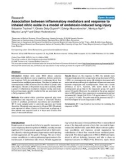 Báo cáo y học: Association between inflammatory mediators and response to inhaled nitric oxide in a model of endotoxin-induced lung injury