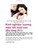 Kinh nghiệm ‘xương máu’ khi nuôi con đầu lòng (P.1)