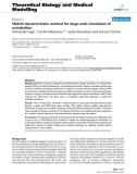 Báo cáo y học: Hybrid dynamic/static method for large-scale simulation of metabolism