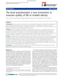 báo cáo khoa học: The laval questionnaire: a new instrument to measure quality of life in morbid obesity