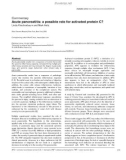 Báo cáo khoa học: Acute pancreatitis: a possible role for activated protein