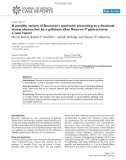 Báo cáo y học: A possible variant of Bouveret’s syndrome presenting as a duodenal stump obstruction by a gallstone after Roux-en-Y gastrectomy: a case report