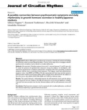 Báo cáo y học: A possible connection between psychosomatic symptoms and daily rhythmicity in growth hormone secretion in healthy Japanese students