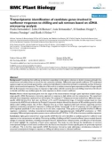 báo cáo khoa học: Transcriptomic identification of candidate genes involved in sunflower responses to chilling and salt stresses based on cDNA microarray analysis