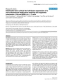 Báo cáo y học: Interleukin-23 is critical for full-blown expression of a non-autoimmune destructive arthritis and regulates interleukin-17A and RORγt in γδ T cells