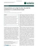 Báo cáo y học: Osteoarthritis and a high-fat diet: the full ‘OA syndrome’ in a small animal model