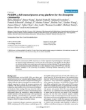 Báo cáo y học: FlyGEM, a full transcriptome array platform for the Drosophila community