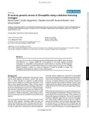 Báo cáo y học: A reverse genetic screen in Drosophila using a deletion-inducing mutagen