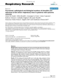 Báo cáo y học: Functional, radiological and biological markers of alveolitis and infections of the lower respiratory tract in patients with systemic sclerosis