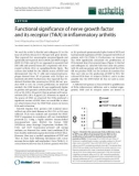 Báo cáo y học: Functional significance of nerve growth factor and its receptor (TrkA) in inflammatory arthritis