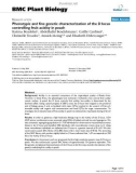 báo cáo khoa học: Phenotypic and fine genetic characterization of the D locus controlling fruit acidity in peach