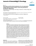 báo cáo khoa học: Phenotype and functional evaluation of ex vivo generated antigen-specific immune effector cells with potential for therapeutic applications