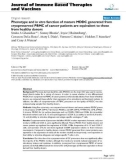 Báo cáo y học: Phenotype and in vitro function of mature MDDC generated from cryopreserved PBMC of cancer patients are equivalent to those from healthy donors