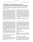 Báo cáo khoa học: P NMR studies of energy metabolism in xanthosine5¢-monophosphate overproducing Corynebacterium ammoniagenes