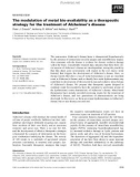 Báo cáo khoa học: The modulation of metal bio-availability as a therapeutic strategy for the treatment of Alzheimer’s disease