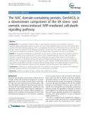 báo cáo khoa học: The NAC domain-containing protein, GmNAC6, is a downstream component of the ER stress- and osmotic stress-induced NRP-mediated cell-death signaling pathway