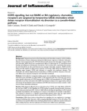 Báo cáo y học: CCR5 signalling, but not DARC or D6 regulatory, chemokine receptors are targeted by herpesvirus U83A chemokine which delays receptor internalisation via diversion to a caveolin-linked pathway