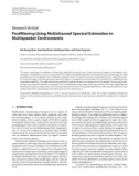 Báo cáo hóa học: Research Article Postﬁltering Using Multichannel Spectral Estimation in Multispeaker Environments