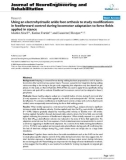 Báo cáo khoa hoc: Using an electrohydraulic ankle foot orthosis to study modifications in feedforward control during locomotor adaptation to force fields applied in stance