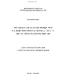 Luận văn Thạc sĩ Khoa học: Phân tích và đề xuất một số biện pháp cải thiện tình hình tài chính tại Tổng công ty truyền thông đa phương tiện VTC