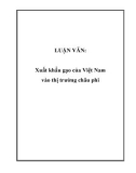 LUẬN VĂN: Xuất khẩu gạo của Việt Nam vào thị trường châu phi