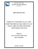 Tóm tắt Luận văn Thạc sĩ ngành Kế toán: Nghiên cứu ảnh hưởng của cấu trúc sở hữu đến hiệu quả hoạt động của các công ty niêm yết trên Thị trường chứng khoán Việt Nam