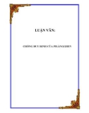 LUẬN VĂN: CHỐNG ĐUY RINH CỦA PH.ĂNGGHEN