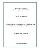 Luận văn Thạc sĩ Kinh tế: Giải pháp nâng cao sự gắn kết của nhân viên với công ty Taylor Nelson Sofres Việt Nam