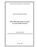 Luận án Tiến sĩ Lịch sử Đảng cộng sản Việt Nam: Hoạt động đối ngoại của Đảng từ năm 1930 đến năm 1945