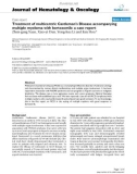 báo cáo khoa học: Treatment of multicentric Castleman's Disease accompanying multiple myeloma with bortezomib: a case report