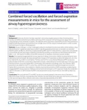 Báo cáo y học: Combined forced oscillation and forced expiration measurements in mice for the assessment of airway hyperresponsiveness