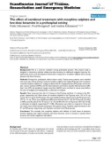 Báo cáo y học: The effect of combined treatment with morphine sulphate and low-dose ketamine in a prehospital setting