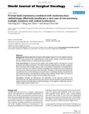 Báo cáo khoa học: Frontal skull craniotomy combined with moderate-dose radiotherapy effectively ameliorate a rare case of non-secretory, multiple myeloma with orbital involvement